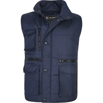 Pánská vesta Velká pánská vesta bez rukávů se stojáčkem Kam KV115 námořnická modrá (3XL)