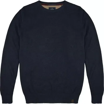 Pánský svetr Velký pánský svetr hladký přes hlavu Double Urban Outfitters Knit-8025 tmavě modrý (7XL)