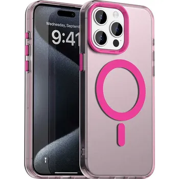 Pouzdro na mobilní telefon Techsuit - CandyCase MagSafe - iPhone 15 Pro - růžová