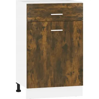 Kuchyňská skříňka Kuchyňská skříňka Lyon se zásuvkou, Kouřový dub, 50x46x81,5 cm