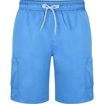 Pánské plavky Pánské velké plavecké šortky bojové šortky hladké Kam 334 modré (6XL)