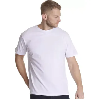 Velké pánské hladké tričko North 56°4 99010-0000 bílé (8XL)