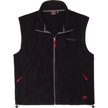 Pánská vesta Velká fleecová vesta bez rukávů Adamo 169922-700 černá (6XL)