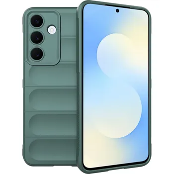 Pouzdro na mobilní telefon Techsuit – Magic Shield – Samsung Galaxy S25 FE – zelený