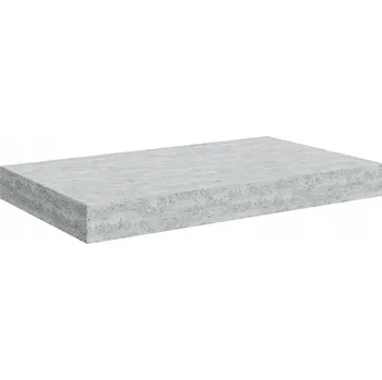 police Nástěnná police MDF 40x23x3,8 cm šedá betonu s kovovým rámem