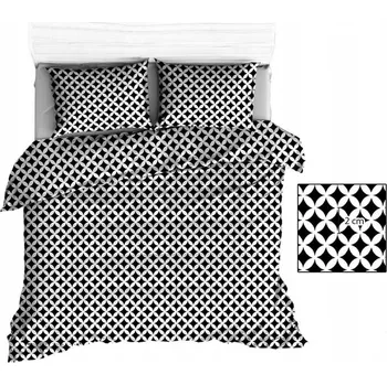 Povlak na dekorativní polštářek Povlak na polštář Extrapościel 1945287 40x60 černo-bílý