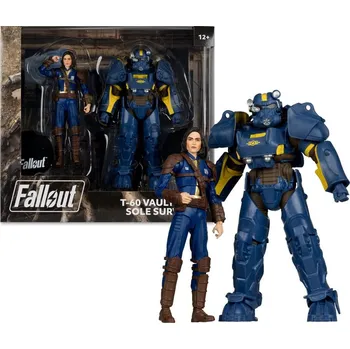 Figurka Fallout 4 Sada 2 Sošek T-60 Vault Tec & Sole Survivor 18 cm