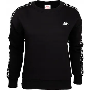 Chlapecká mikina Kappa dětská mikina bavlna černá, velikost 134