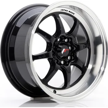 Alu kolo JAPAN RACING Alu kola Japan Racing Tfii 7.5x15 4x108 ET30 Glossy Black 73.1