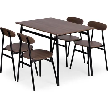 Nábytek Jídelní set Oslo pro 4 osoby ořech tmavý