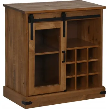 Komoda Komoda HALDEN, 80 x 40 x 80 cm, medově hnědá, masivní borovicové dřevo