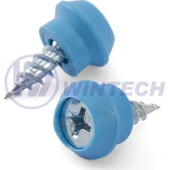 Vrut WINTECH® MDP šroub 4 x10 Gealan modrý Balení: 1000 ks BFFDB40010U5K