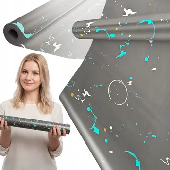 Balící papír DÁRKOVÝ BALICÍ PAPÍR 25 M MEGAROLE VÁNOČNÍ NAROZENINOVÝ OZDOBNÝ