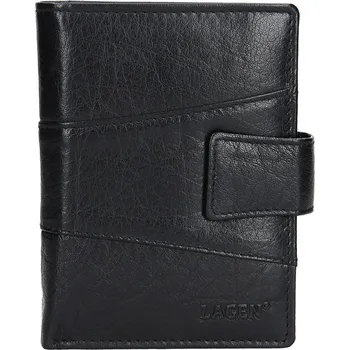 Peněženka Pánská kožená peněženka Lagen Conor - černá
