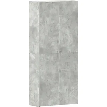 Botník Botník šedá 80 x 35,5 x 180 cm, materiál: dřevotříska