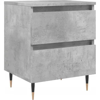 Noční stolek Elegantní noční stolek šedo-betonová 40 x 35 x 50 cm