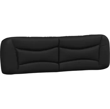 Polštář Polštář na čelo Hvar 190x15x48 cm, černá umělá kůže