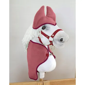 Hobby horsing Sada pro Hobby Horse A4: deka + náušníky – borůvkový Super Hobby Horse