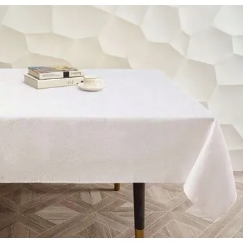 ubrus Ubrus na stůl voděodolný bílý obdélníkový 140 x 200 cm