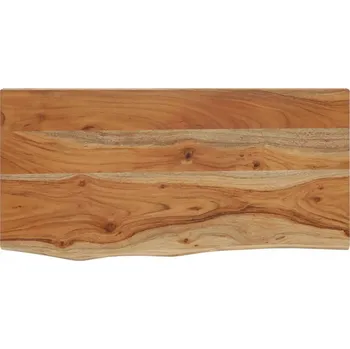 police Nástěnná police z masivního akáciového dřeva 40 x 20 x 2,5 cm, přírodní