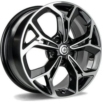 Alu kolo Carbonado Alu Kola Carbonado DIRECTION 7x17 5x114.3 ET40 Black Front Polished 73.1