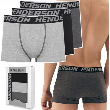 Boxerky Spodní Prádlo Boxerky Henderson , černé, velikost XL