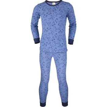 Chlapecké pyžamo Pleas Dětské dlouhé pyžamo modrá 140 (183856-800-140)