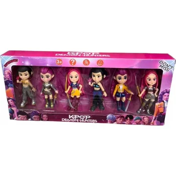 Kpop LOVCI DEMONŮ Kompletní Sada figurek panenek 6 ks LOVKYNĚ DEMONŮ 11 cm
