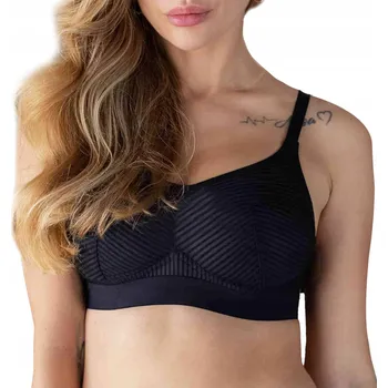 Podprsenka Měkká podprsenka bez kostic černá s širokými ramínky Kleo 85C