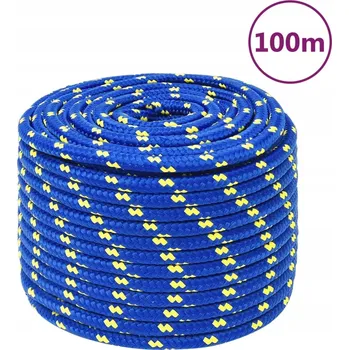 Železářství Polypropylenové lano modré 14 mm x 100 m, nosnost 1275 kg
