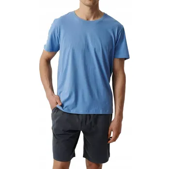 Pánské pyžamo Pánské pyžamo s krátkým rukávem bavlna Atlantic S