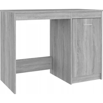 Psací stůl Psací stůl šedý dub sonoma 100 x 50 x 76 cm s vestavěnou skříňkou