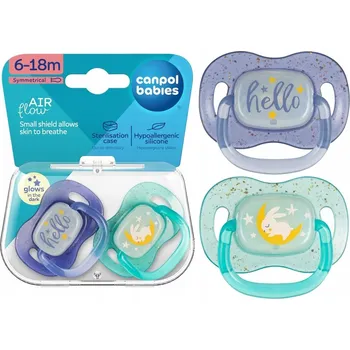 dudlíky Canpol babies symetrický silikonový Dudlík 6 měsíců +