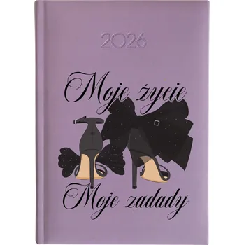 Kalendář Knižní kalendář 2026 A5 FunnyCase fialový