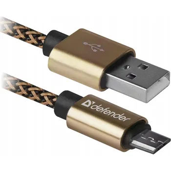 Datový kabel Kabel Defender micro-USB 1m zlatý