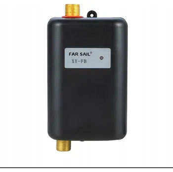 Průtokový ohřívač PRŮTOKOVÝ OHŘÍVAČ VODY černý ELEKTRICKÝ 3800W + PŘÍSLUŠENSTVÍ