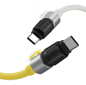 Datový kabel SHARGE Phantom 240W USB-C/USB-C kabel (480Mbps), 1.2m, žlutý