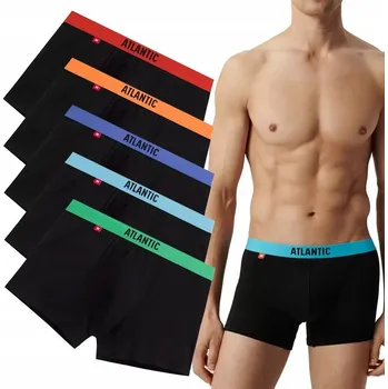 Boxerky Spodní Prádlo Boxerky Atlantic , černé, velikost M