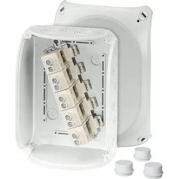 Elektroinstalační krabice Odbočná krabice 210x155x92 5x16mm2 CU IP66 šedá DK 1616 GZ 62000160