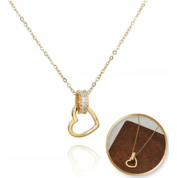 Náhrdelník ECARLA náhrdelník z ušlechtilé oceli pozlacený 14k zlatem NST2112