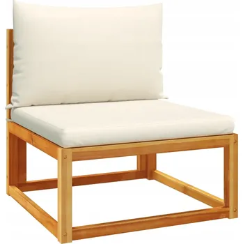 Zahradní pohovka Béžová zahradní pohovka z PE ratanu, rozměry 65 x 65 x 65 cm