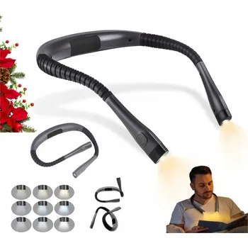 Lampička Lampička na čtení knih Noční svítilna Led na krk Akumulátor Flexibilní