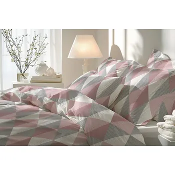 Povlečení Florella Povlečení Renforcé Siam Silber Rozměr: 70x90 + 140x200 cm - loznice21.cz