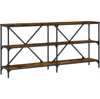 Konferenční stolek Konzolový stolek, kouřový dub, 160 x 30 x 75 cm