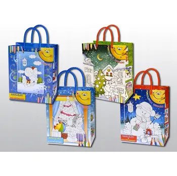 Dárková taška Dárková Taška taška s omalovánkou + samolepky Mikuláš