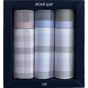 SCANquilt pánské kapesníky VIP 3 ks G114 pastelová G114 pánské