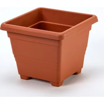 Květináč Plastia Květináč Begonia 14x14 terakota