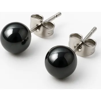 Náušnice Ocelové náušnice s Hematitem Xinéa