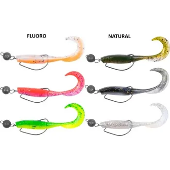 Umělá nástraha Zebco Demonic Curly Tails 7.5cm Fluoro 5g