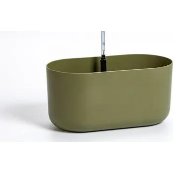 Truhlík Plastia Samozavlažovací truhlík s polovložkou Tolita zelená